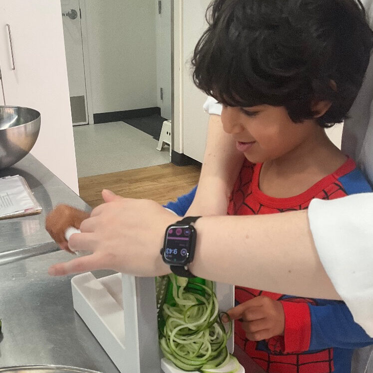 Montessori At Home using spiralizer