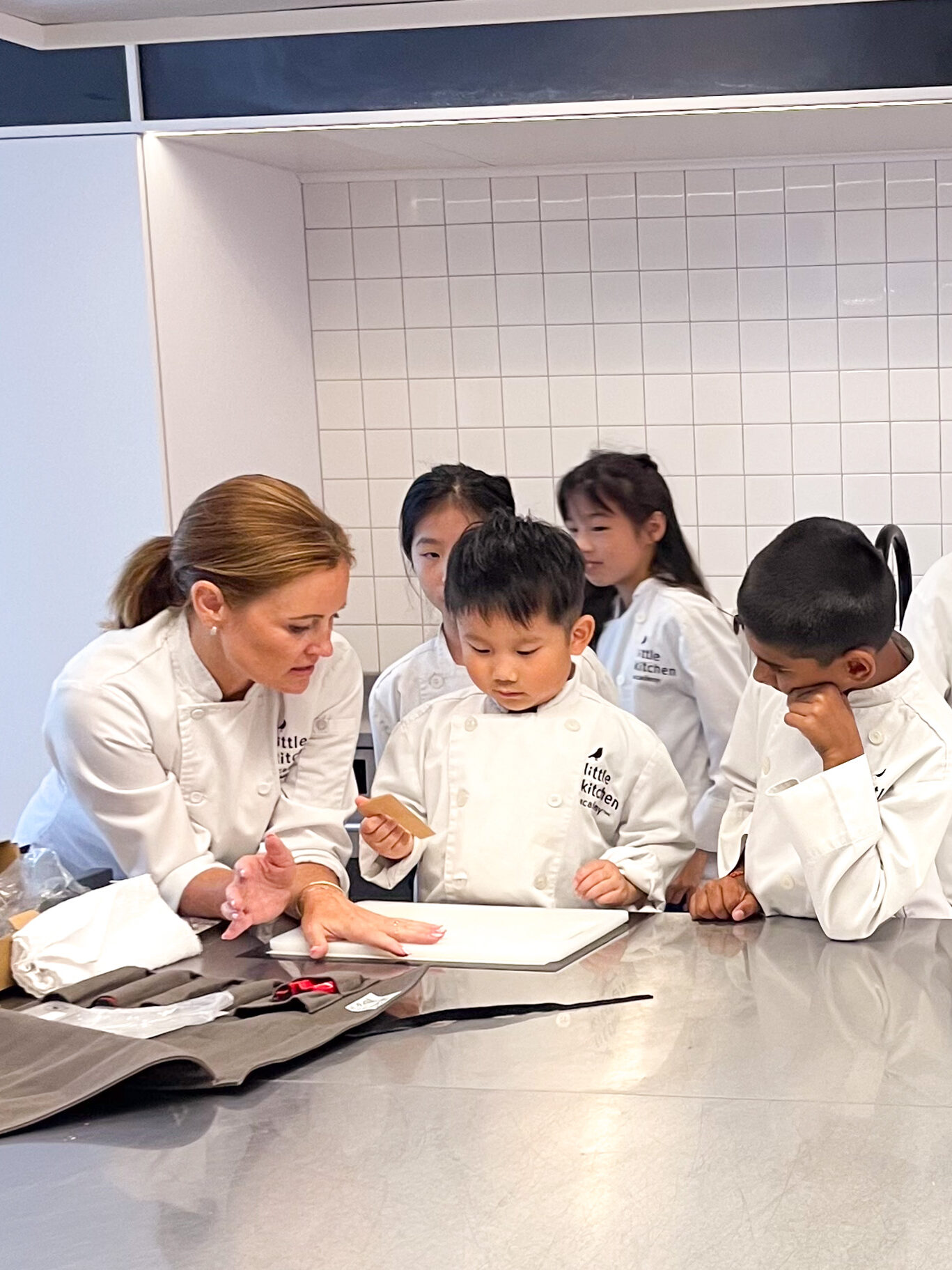 LKA students grouped around founder Felicity Curin