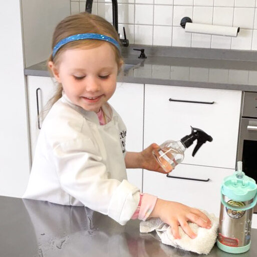 Montessori at home let them clean