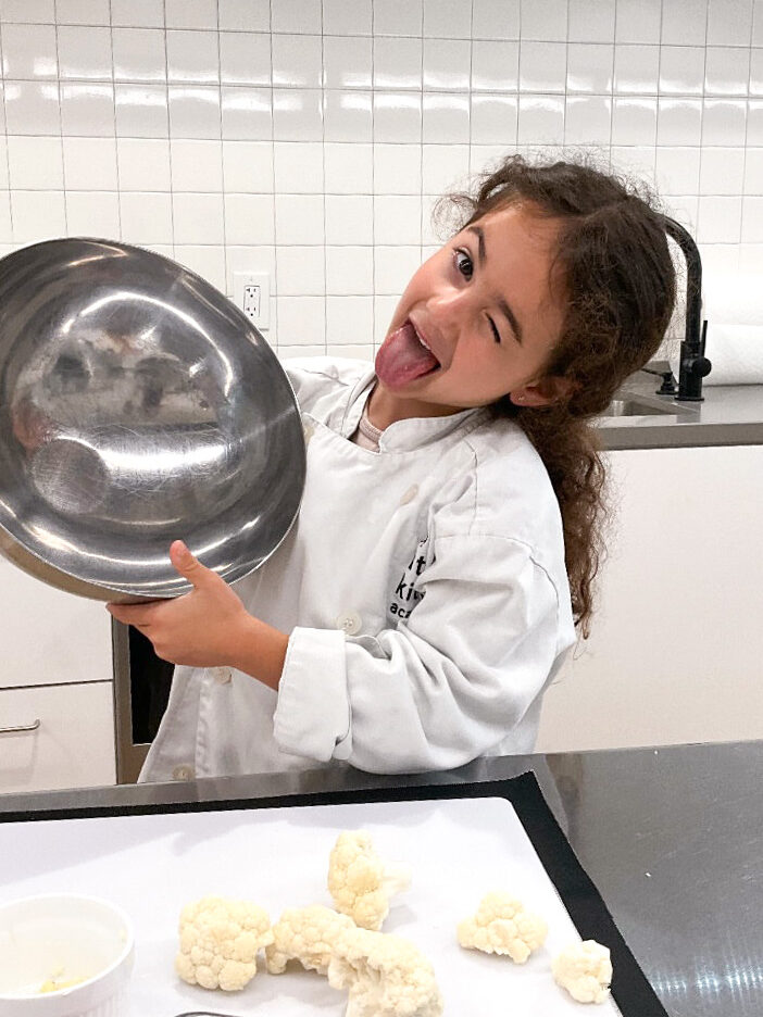 LKA student posing with bowl