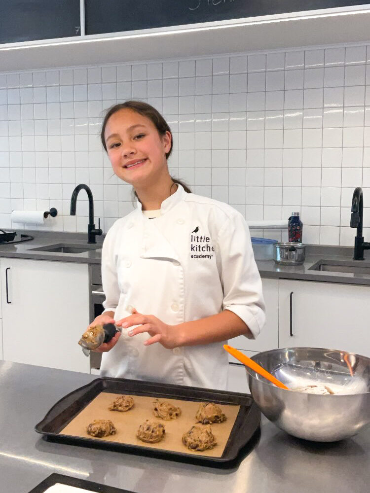 LKA student making cookie dough