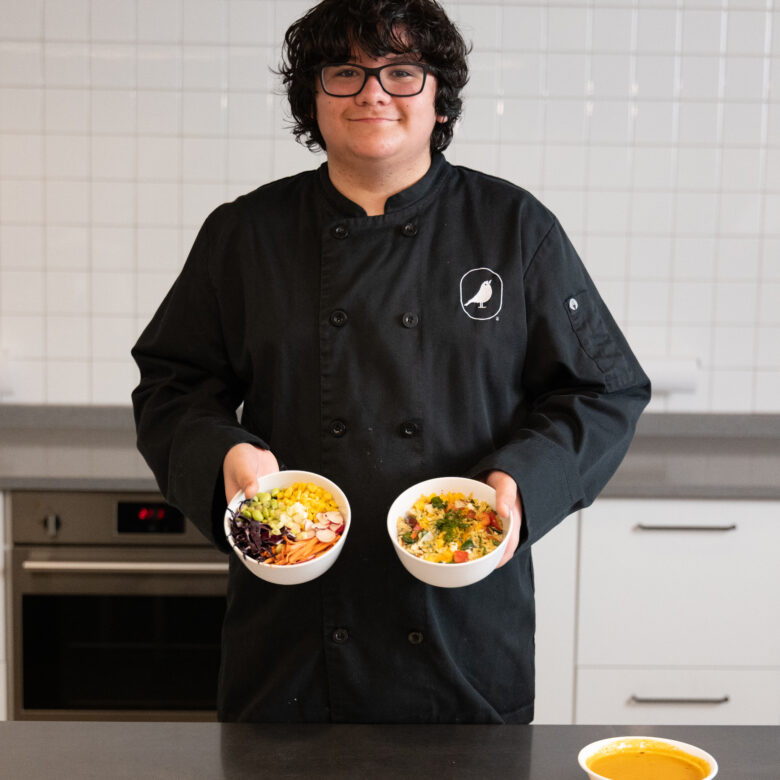 Teen LKA Student with his final dishes